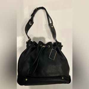 Black leather Vince Camuto Handbag